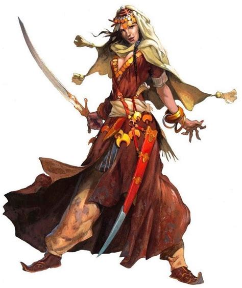 Suli Djinn Blooded Individuals Rare Character Art Female