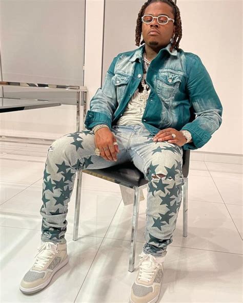 Gunna Wearing An Amiri X Chemist And Dior Outfit Inc Style