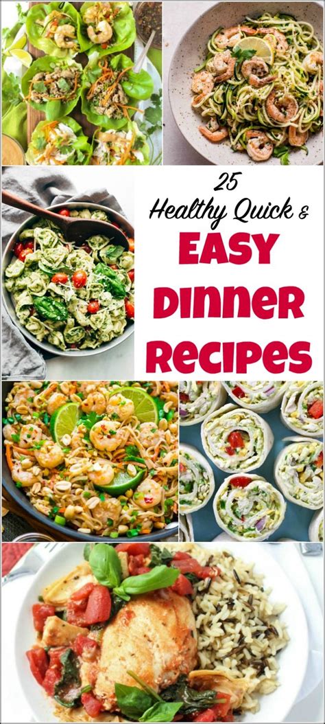 25 Healthy Quick And Easy Dinner Recipes To Make At Home Easy Dinner
