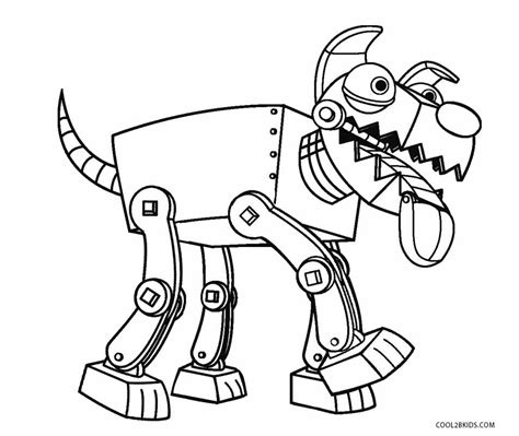 Robo dog from paw patrol. Paw Patrol Robo Dog Coloring Page Coloring Pages