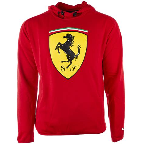 Details about puma ferrari mens softshell jacket 761566 u21. Puma Scuderia Ferrari Big Shield Hooded Sweatshirt - Mens | eBay