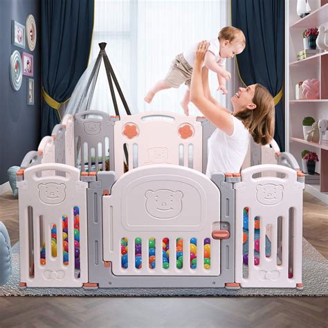 Home And Garden Store Playpens Baby Playpen，foldable Playpen With Gates