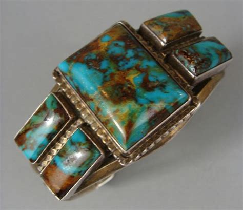 Vintage Royston Turquoise Navajo Cuff Bracelet Turquoise Jewelry