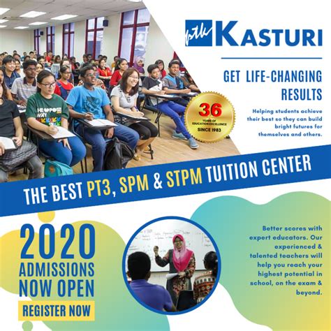 Apart from that, pusat tuisyen kasturi provides the students a comfortable and conducive environment while classes are conducted. Pusat Tuisyen Kasturi | Segalanya Bermula Dari Sini