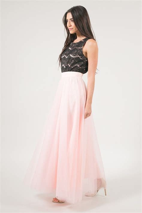 After Dark Maxi Tulle Skirt Blush Pink Skylar Belle Pink Tulle