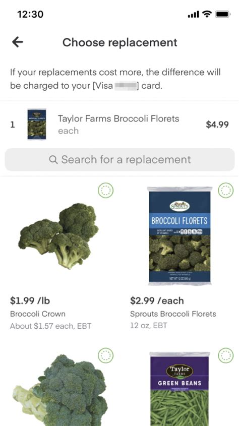 For each replacement request, the ebt card request/request page calculates whether the replacement request is countable. Instacart Help Center - Replacing and adding items after checkout