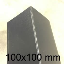Cornière pvc 60 mm x 40 mm x 2 m gris anthracite. Cornière PVC gris anthracite 100 x 100