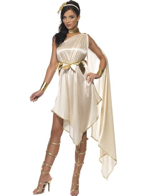 Adult Fever Greek Roman Goddess Spartan Toga Fancy Dress Costume Sizes Bn Ebay
