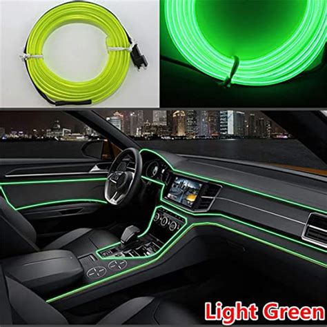 Vilihy 3 Meters Car Interior Lighting Auto Led Strip El Wire Rope Auto Atmosphere Decorative