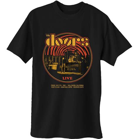 The Doors Jim Morrison Vintage Band Setup Official Tee T Shirt Mens