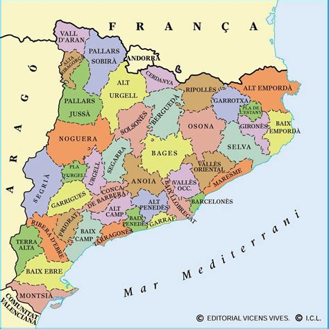 Lista 104 Imagen De Fondo Mapa Comarcas De Catalunya En Blanco Actualizar