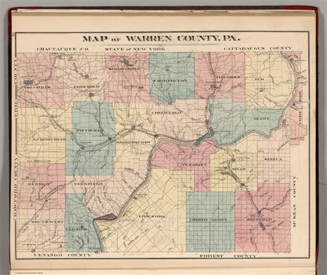 Warren County Pennsylvania David Rumsey Historical Map Collection