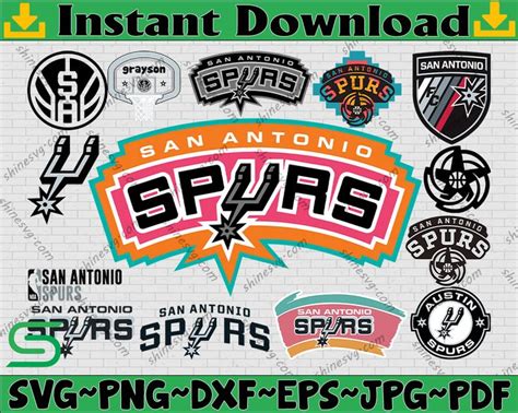 Bundle 14 Files San Antonio Spurs Basketball Team Svg San A Inspire Uplift San Antonio