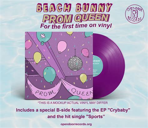 Beach Bunny Prom Queen Crybaby Sports 12 Open Door Records