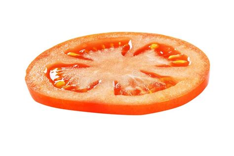 Tomato Slice Isolated Stock Image Image Of Macro Round 120775483