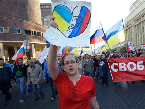 Thousands March In Moscow To Protest Against Ukraine Fighting