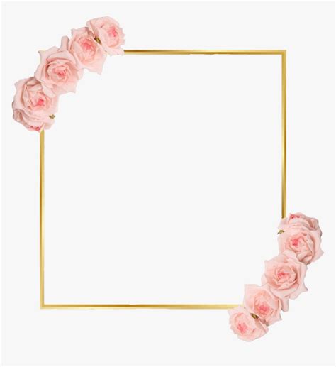 Transparent Background Rose Gold Border You Will Get 3 Zip Files With
