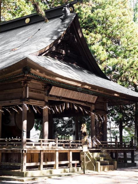 On The Grounds Of Suwa Taisha Kamisha Honmiya One Of The Four Shrines