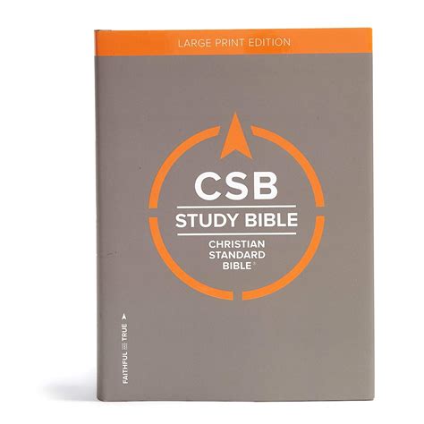 Csb Study Bible Large Print Edition Hardcover Red Letter Study