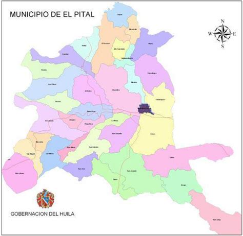 Mapas De Municipios Del Huila Con Veredas Huila Magnífica