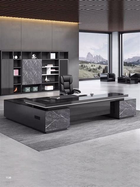 Luxury Foshan Custom Ceo Table Office Wooden Table Executive Desk