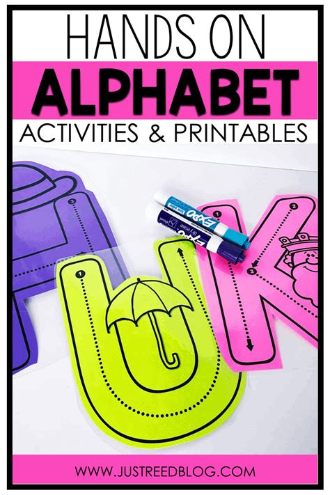 Hands On Alphabet Activities For Preschool And Kindergarten Just Reed