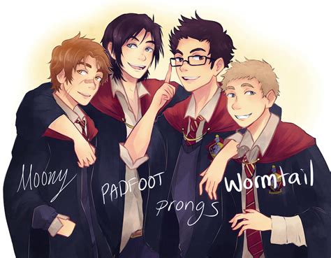 The Marauders In Remus Lupin Fan Art Harry Potter Illustrations