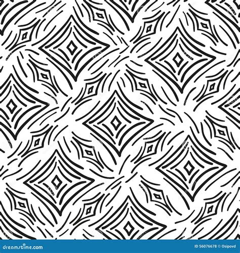Seamless Pattern Abstract Diamonds And Stripes Stock Vector