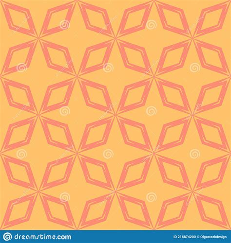 Colorful Abstract Vector Geometric Seamless Pattern Star Shapes