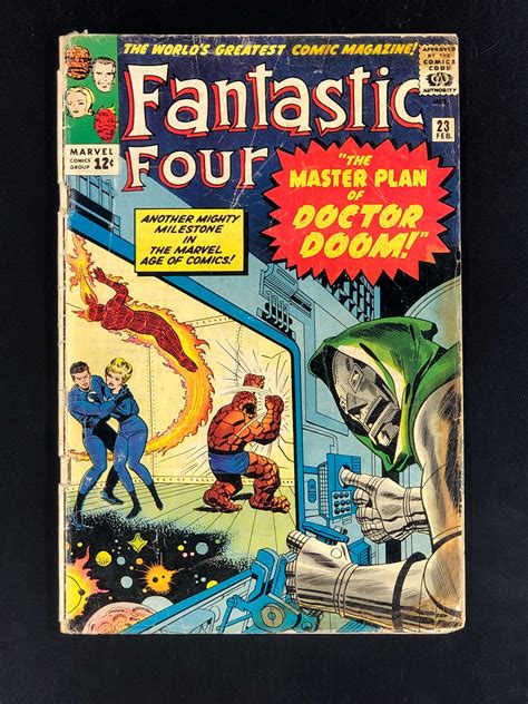 Fantastic Four 23 1964 Gd Doctor Doom Cover See Description