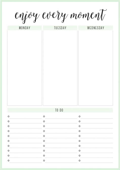 8 Weekly To Do Template Perfect Template Ideas