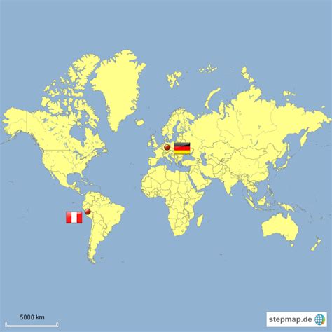 StepMap Peru Deutschland Landkarte für Deutschland