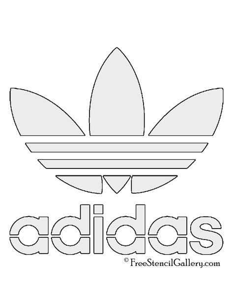 Adidas Trefoil Logo Free Stencil Gallery