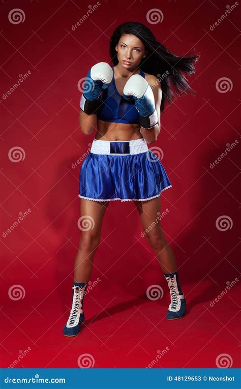 Attractive Woman Fighting Stock Photo Image 48129653