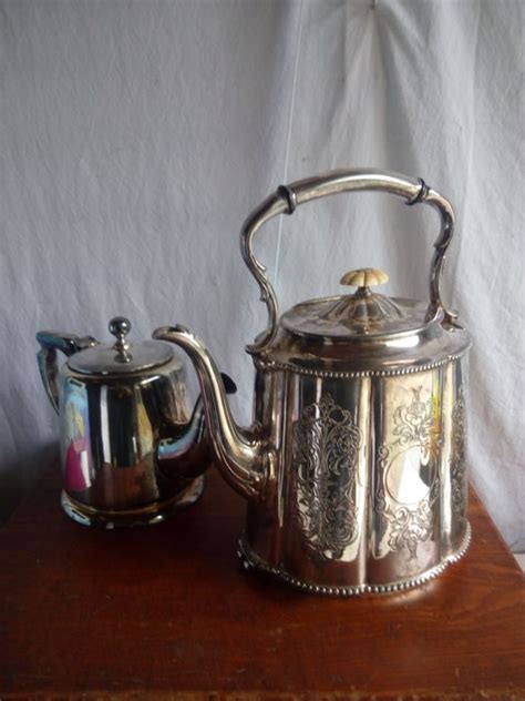 Silver Plated Teapot And A Victorian Coffee Pot Signed Catawiki
