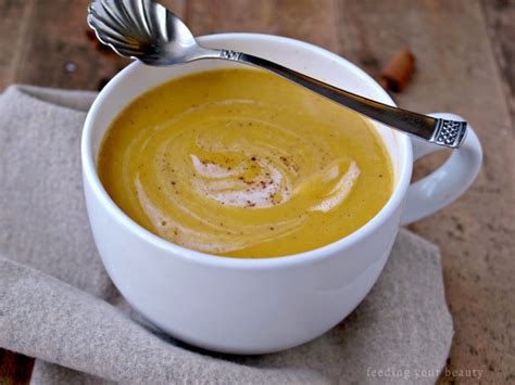 Creamy Vegan Butternut Squash And Apple Soup Feed Your Beauty