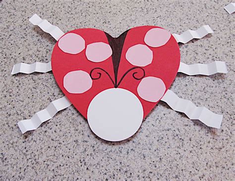 Heart Shaped Ladybug Craft For Valentines Day Woo Jr Kids Activities