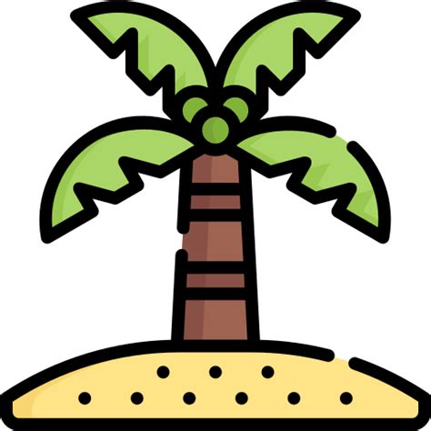 Árbol De Coco Iconos Gratis De Naturaleza