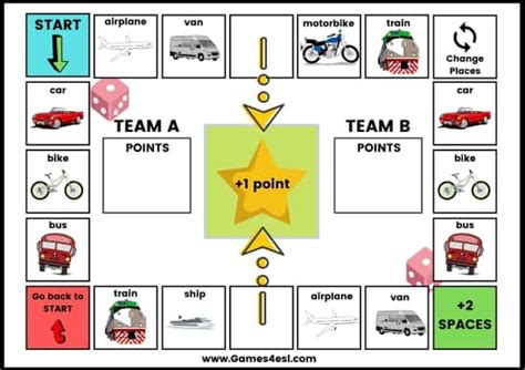 Free Printable Board Games And Templates Games4esl