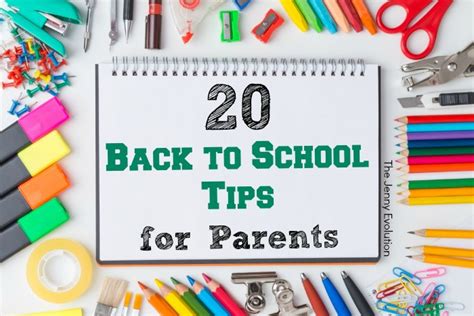 20 Back To School Tips For Parents Mommy Evolution