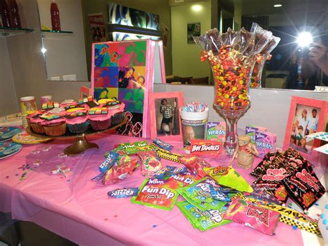 80s Party Candy Table 80s Bachelorette Party For Gina