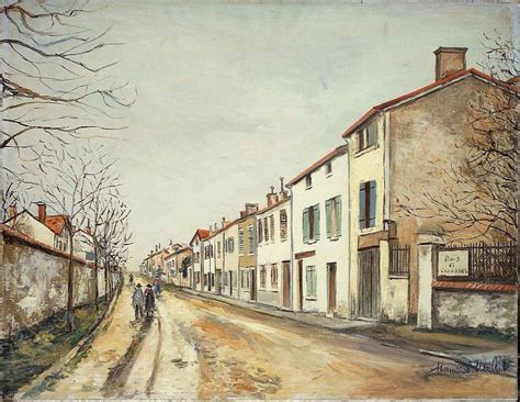 Suburban Street Scene Maurice Utrillo