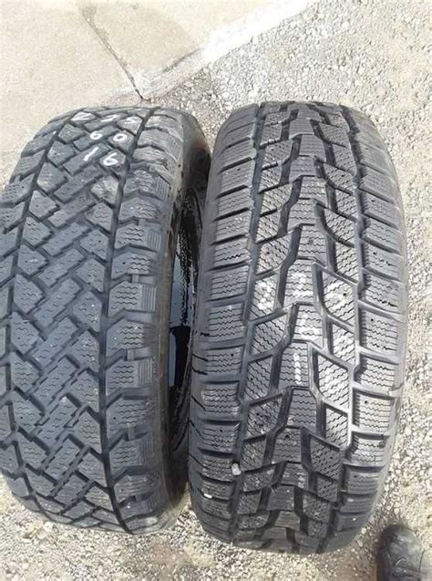 Two Mix Matched 225 60 16 Snow Tires With Over 8025 Tread Life