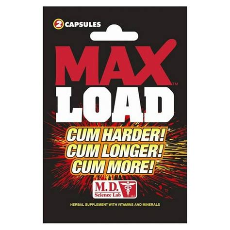 m d science lab max load male supplement 2 capsules per pack