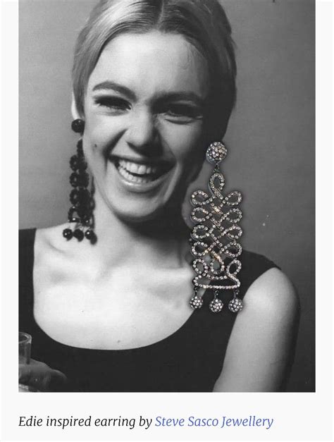 Edie Sedgwick Approved Earrings By Steve Sasco Aesthetic Collage Pink Aesthetic 60s Earrings