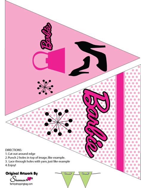 Free Barbie Banners Barbie Party Decorations Barbie Theme Party