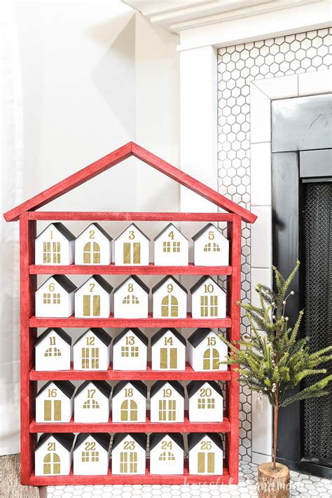 Diy Advent Calendar With Paper Houses Crafting My Home