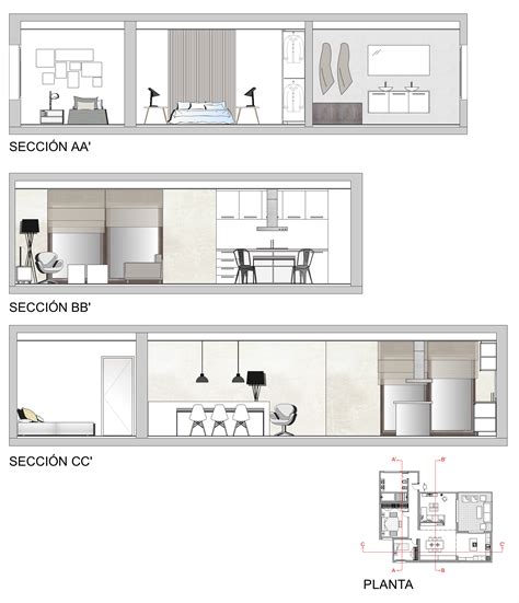 Planos De Secciones De Una Vivienda Planos Interior Design Sketches