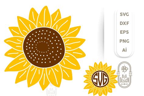 Sunflower Cricut Image SVG