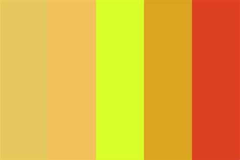 5 Shades Of Yellow Color Palette